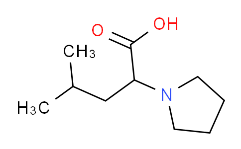 CAS No. 937669-97-1, 4-Methyl-2-(1-pyrrolidinyl)pentanoic Acid
