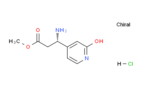 CAS No. 2059915-50-1, Methyl (3S)-3-amino-3-(2-hydroxypyridin-4-yl)propanoate hydrochloride