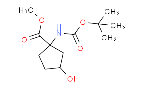CAS No. 191110-70-0, Methyl 1-((tert-butoxycarbonyl)amino)-3-hydroxycyclopentanecarboxylate
