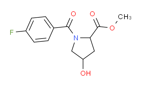 CAS No. 318247-24-4, Methyl 1-(4-fluorobenzoyl)-4-hydroxypyrrolidine-2-carboxylate