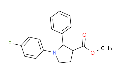 CAS No. 1956380-42-9, Methyl 1-(4-fluorophenyl)-2-phenylpyrrolidine-3-carboxylate