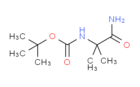 CAS No. 73470-46-9, tert-Butyl (1-amino-2-methyl-1-oxopropan-2-yl)carbamate