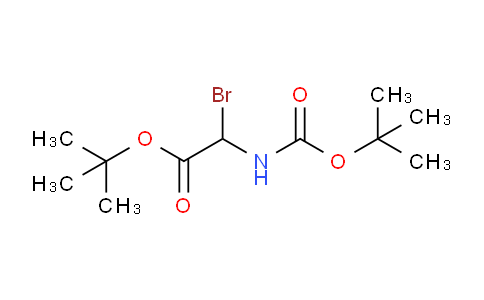 CAS No. 117833-60-0, tert-Butyl 2-bromo-2-((tert-butoxycarbonyl)amino)acetate