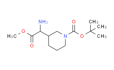 CAS No. 1219380-30-9, tert-Butyl 3-(1-amino-2-methoxy-2-oxoethyl)piperidine-1-carboxylate