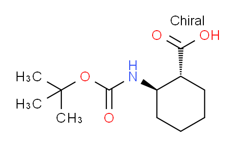 CAS No. 209128-50-7, trans-2-((tert-Butoxycarbonyl)amino)cyclohexanecarboxylic acid
