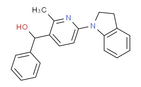 CAS No. 1355236-34-8, (6-(Indolin-1-yl)-2-methylpyridin-3-yl)(phenyl)methanol