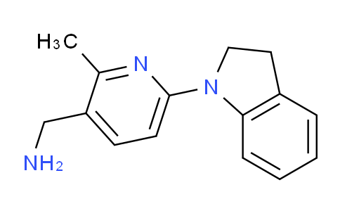 CAS No. 1355225-53-4, (6-(Indolin-1-yl)-2-methylpyridin-3-yl)methanamine
