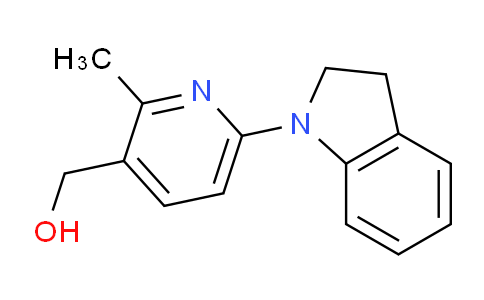 CAS No. 1355231-00-3, (6-(Indolin-1-yl)-2-methylpyridin-3-yl)methanol