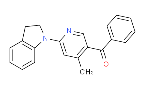 CAS No. 1355237-52-3, (6-(Indolin-1-yl)-4-methylpyridin-3-yl)(phenyl)methanone