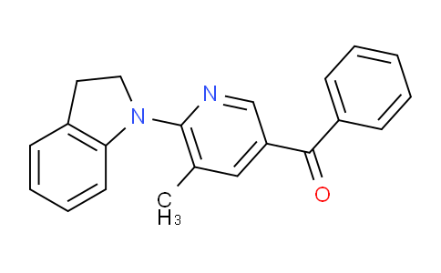 CAS No. 1355236-94-0, (6-(Indolin-1-yl)-5-methylpyridin-3-yl)(phenyl)methanone
