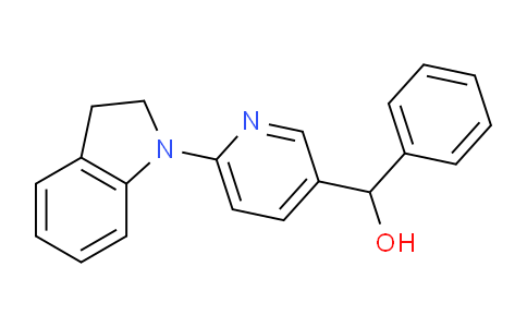 CAS No. 1355219-50-9, (6-(Indolin-1-yl)pyridin-3-yl)(phenyl)methanol