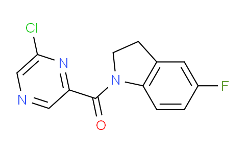 CAS No. 1159010-67-9, (6-Chloropyrazin-2-yl)(5-fluoroindolin-1-yl)methanone