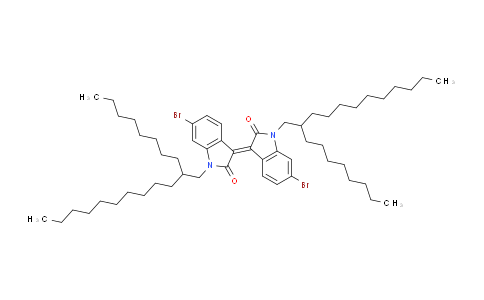CAS No. 1375101-06-6, (E)-6-Bromo-3-(6-bromo-1-(2-octyldodecyl)-2-oxoindolin-3-ylidene)-1-(2-octyldodecyl)indolin-2-one