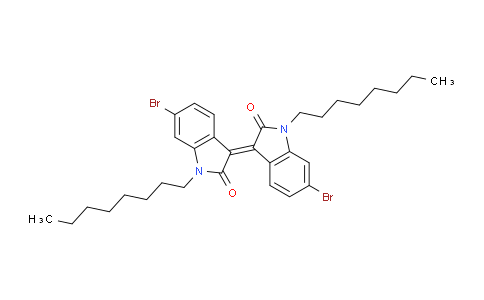CAS No. 1514807-49-8, (E)-6-Bromo-3-(6-bromo-1-octyl-2-oxoindolin-3-ylidene)-1-octylindolin-2-one