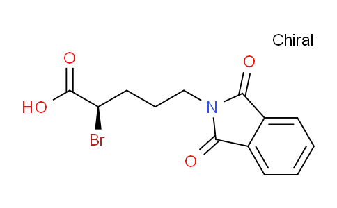 CAS No. 179090-36-9, (R)-2-Bromo-5-(1,3-dioxoisoindolin-2-yl)pentanoic acid