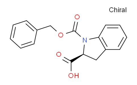 CAS No. 104261-79-2, (S)-1-((Benzyloxy)carbonyl)indoline-2-carboxylic acid