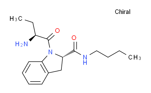 CAS No. 175553-48-7, (S)-1-((S)-2-Aminobutanoyl)-N-butylindoline-2-carboxamide