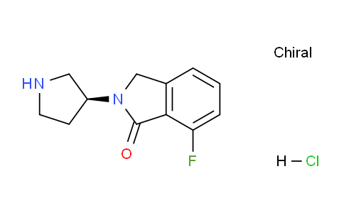 CAS No. 1786749-99-2, (S)-7-Fluoro-2-(pyrrolidin-3-yl)isoindolin-1-one hydrochloride