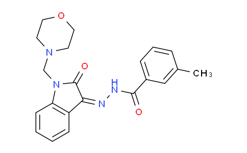 CAS No. 331003-70-4, (Z)-3-Methyl-N'-(1-(morpholinomethyl)-2-oxoindolin-3-ylidene)benzohydrazide
