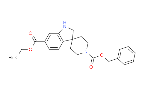 CAS No. 1243347-00-3, 1'-Benzyl 6-ethyl spiro[indoline-3,4'-piperidine]-1',6-dicarboxylate