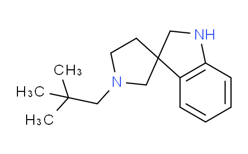 CAS No. 1491839-28-1, 1'-Neopentylspiro[indoline-3,3'-pyrrolidine]