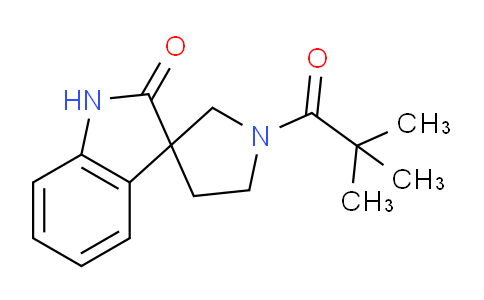 CAS No. 1358457-66-5, 1'-Pivaloylspiro[indoline-3,3'-pyrrolidin]-2-one