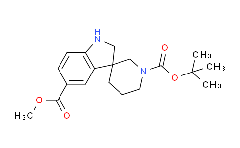CAS No. 1373029-19-6, 1'-tert-Butyl 5-methyl spiro[indoline-3,3'-piperidine]-1',5-dicarboxylate