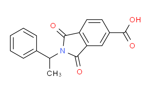 CAS No. 216681-74-2, 1,3-Dioxo-2-(1-phenylethyl)isoindoline-5-carboxylic acid
