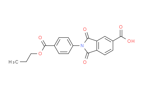 CAS No. 100162-30-9, 1,3-Dioxo-2-(4-(propoxycarbonyl)phenyl)isoindoline-5-carboxylic acid