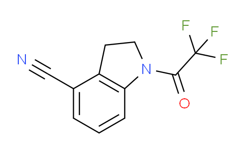 CAS No. 1578263-85-0, 1-(2,2,2-Trifluoroacetyl)indoline-4-carbonitrile