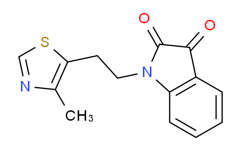 CAS No. 681837-50-3, 1-(2-(4-Methylthiazol-5-yl)ethyl)indoline-2,3-dione