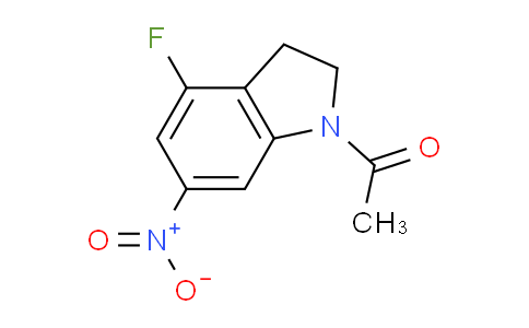 CAS No. 1823547-49-4, 1-(4-Fluoro-6-nitroindolin-1-yl)ethanone