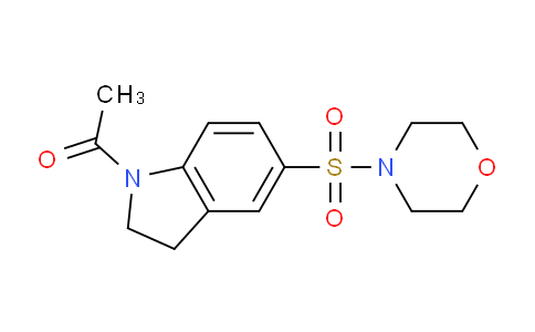 CAS No. 698983-77-6, 1-(5-(Morpholinosulfonyl)indolin-1-yl)ethanone