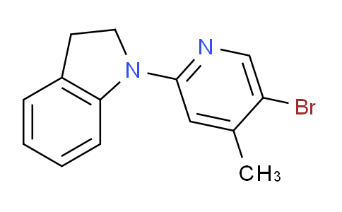CAS No. 1219967-52-8, 1-(5-Bromo-4-methylpyridin-2-yl)indoline