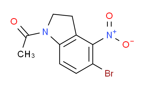 CAS No. 1116339-78-6, 1-(5-Bromo-4-nitroindolin-1-yl)ethanone