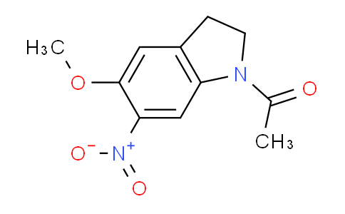 CAS No. 23772-37-4, 1-(5-Methoxy-6-nitroindolin-1-yl)ethanone
