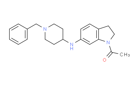 CAS No. 396682-63-6, 1-(6-((1-Benzylpiperidin-4-yl)amino)indolin-1-yl)ethanone