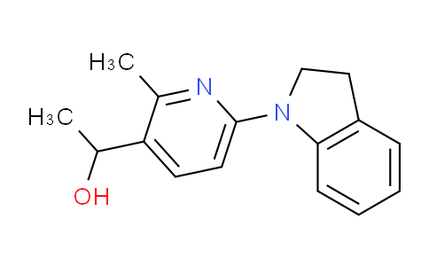 CAS No. 1355175-51-7, 1-(6-(Indolin-1-yl)-2-methylpyridin-3-yl)ethanol