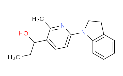 CAS No. 1355194-76-1, 1-(6-(Indolin-1-yl)-2-methylpyridin-3-yl)propan-1-ol