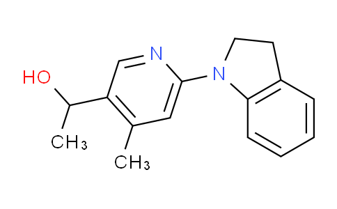 CAS No. 1355233-27-0, 1-(6-(Indolin-1-yl)-4-methylpyridin-3-yl)ethanol
