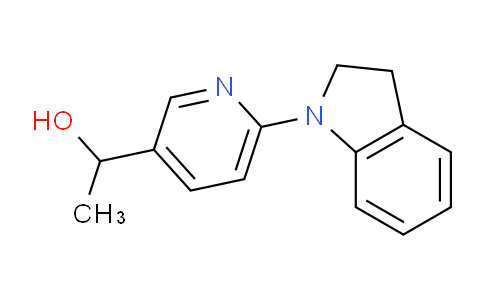 CAS No. 1355197-39-5, 1-(6-(Indolin-1-yl)pyridin-3-yl)ethanol
