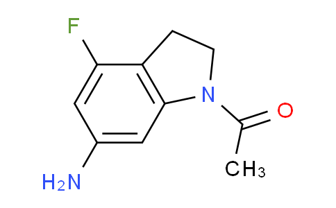 CAS No. 1367958-70-0, 1-(6-Amino-4-fluoroindolin-1-yl)ethanone