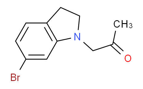 CAS No. 1956335-72-0, 1-(6-Bromoindolin-1-yl)propan-2-one