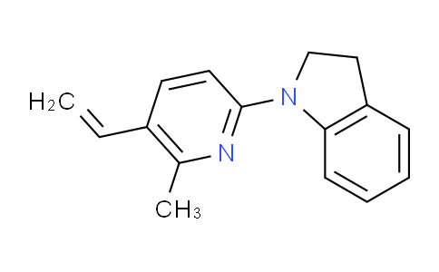 CAS No. 1355177-38-6, 1-(6-Methyl-5-vinylpyridin-2-yl)indoline