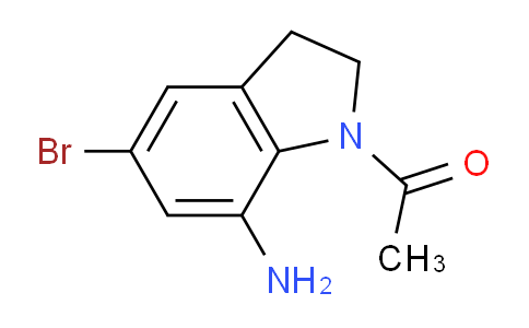 CAS No. 133433-62-2, 1-(7-Amino-5-bromoindolin-1-yl)ethanone