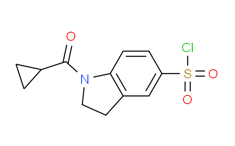 CAS No. 879562-21-7, 1-(Cyclopropanecarbonyl)indoline-5-sulfonyl chloride