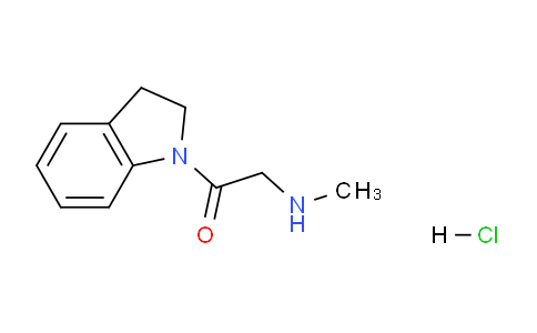 CAS No. 1049769-37-0, 1-(Indolin-1-yl)-2-(methylamino)ethanone hydrochloride