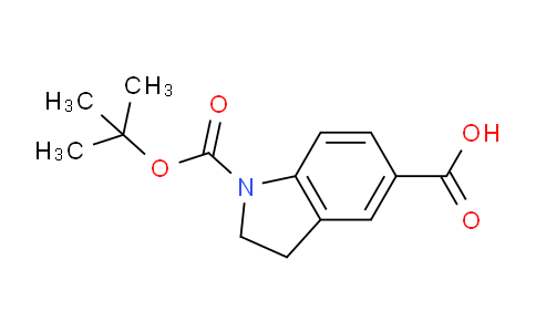 CAS No. 339007-88-4, 1-(tert-Butoxycarbonyl)indoline-5-carboxylic acid