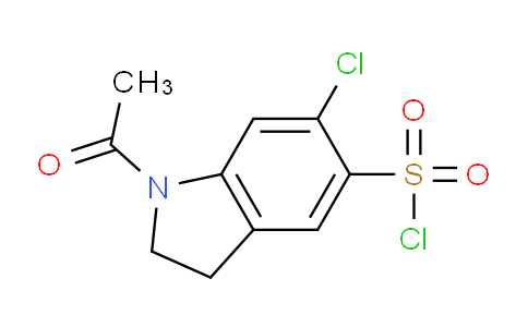 CAS No. 1375474-80-8, 1-Acetyl-6-chloro-2,3-dihydro-1H-indole-5-sulfonyl chloride