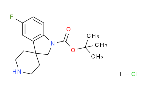 CAS No. 858351-44-7, 1-Boc-5-Fluorospiro[indoline-3,4'-piperidine] hydrochloride
